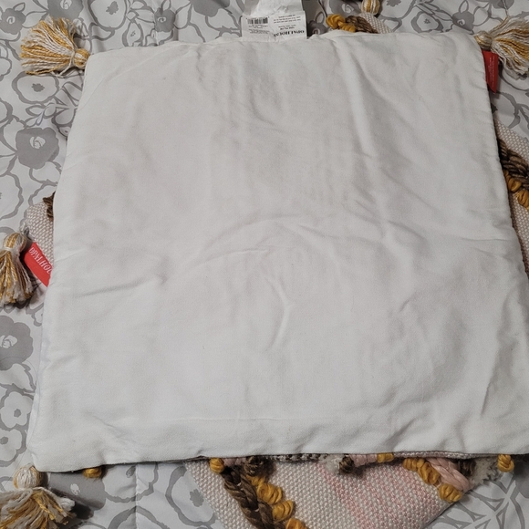 Opalhouse Bohemian Stylish Multicolor Woven Throw Pillow 18x18 Textured - Picture 3 of 5